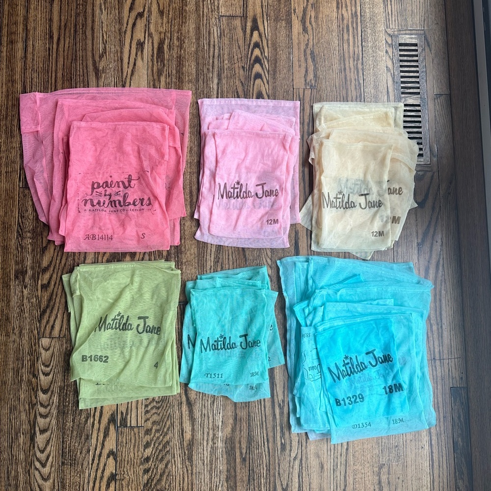 Huge Lot of 60 Vintage Matilda Jane Mesh Bags!!!